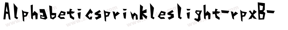 Alphabeticsprinkleslight-rpxB字体转换