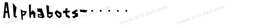 Alphabots字体转换