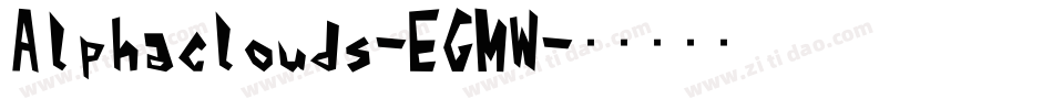 Alphaclouds-EGMW字体转换