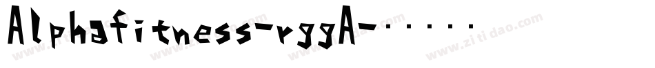 Alphafitness-rggA字体转换