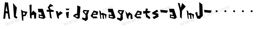 Alphafridgemagnets-aYmJ字体转换