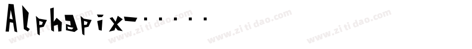 Alphapix字体转换