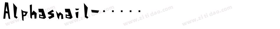 Alphasnail字体转换