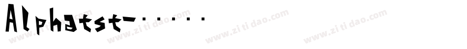 Alphatst字体转换