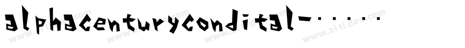 alphacenturycondital字体转换