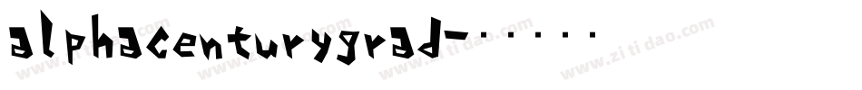 alphacenturygrad字体转换