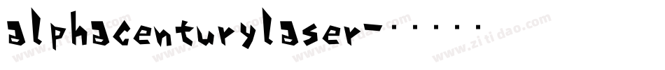 alphacenturylaser字体转换