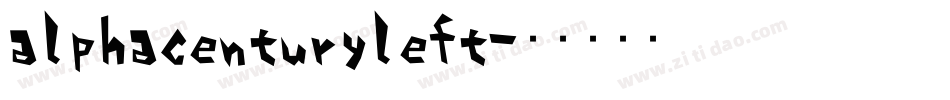 alphacenturyleft字体转换