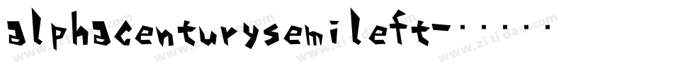 alphacenturysemileft字体转换