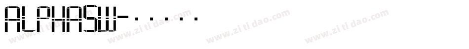ALPHASW字体转换