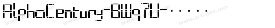AlphaCentury-BWq7V字体转换