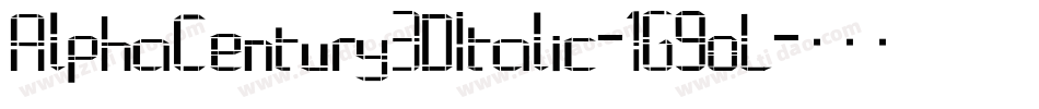 AlphaCentury3DItalic-1G9oL字体转换