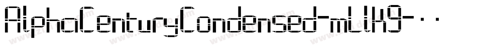 AlphaCenturyCondensed-mLlK9字体转换
