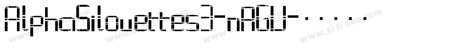 AlphaSilouettes3-nRGV字体转换