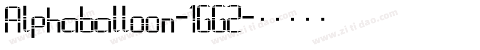 Alphaballoon-1GGZ字体转换