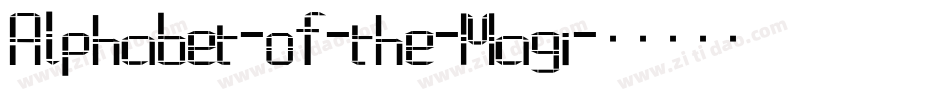 Alphabet-of-the-Magi字体转换