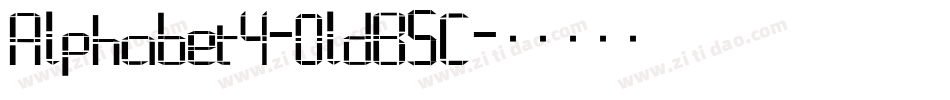 Alphabet4-OldBSC字体转换