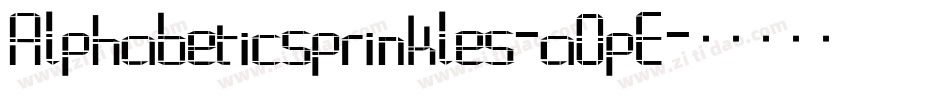Alphabeticsprinkles-aOpE字体转换