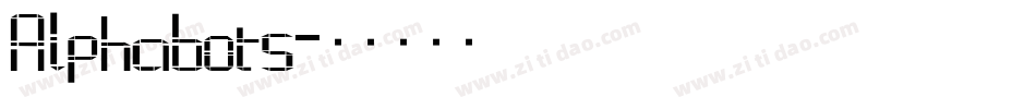 Alphabots字体转换