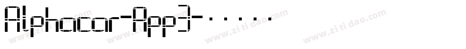 Alphacar-Rpp3字体转换