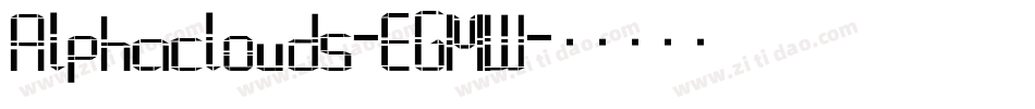 Alphaclouds-EGMW字体转换