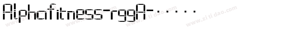 Alphafitness-rggA字体转换