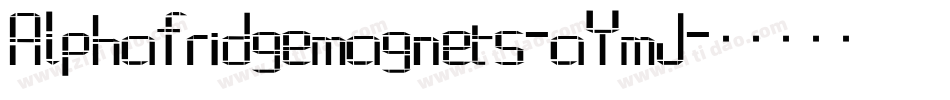 Alphafridgemagnets-aYmJ字体转换