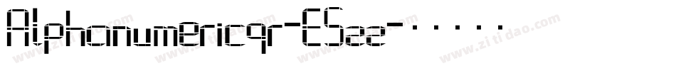 Alphanumericqr-E5zz字体转换