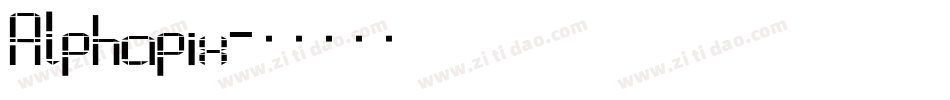 Alphapix字体转换