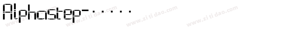 Alphastep字体转换