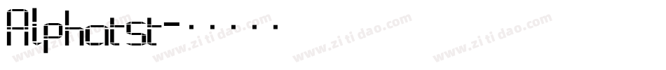 Alphatst字体转换