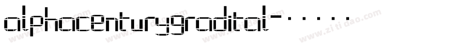 alphacenturygradital字体转换