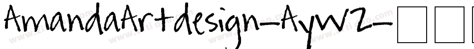 AmandaArtdesign-AyW2字体转换