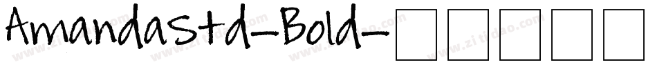 AmandaStd-Bold字体转换