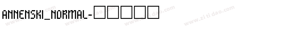 annenski_normal字体转换