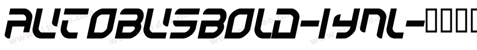 Autobusbold-1ynL字体转换