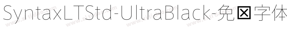 SyntaxLTStd-UltraBlack字体转换
