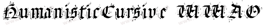 HumanisticCursive-WWAO字体转换
