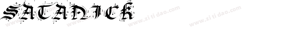 SATANICK字体转换