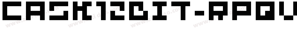 Cask12bit-Rpqv字体转换