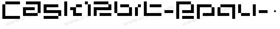 Cask12bit-Rpqv字体转换
