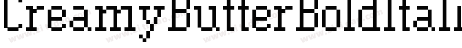 CreamyButterBoldItalic-wVDP字体转换
