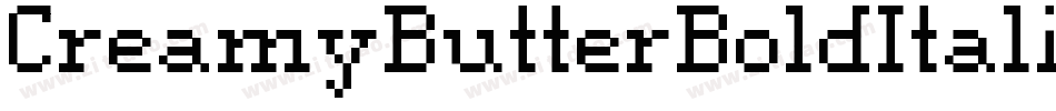 CreamyButterBoldItalic-wVDP字体转换