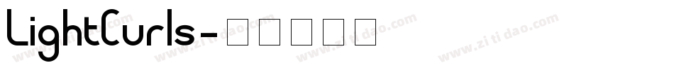 LightCurls字体转换