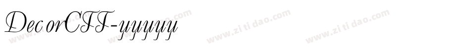 DecorCTT字体转换