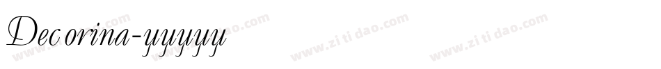 Decorina字体转换