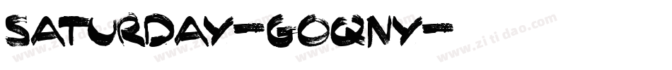 Saturday-GOqny字体转换