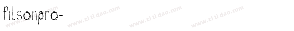 filsonpro字体转换