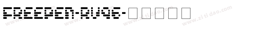 FreePen-RVq6字体转换