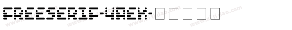 FreeSerif-4aeK字体转换